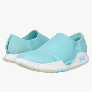 RARE AMP 2.0 SLIP SNEAKER UNDER ARMOR SPEEDFORM TROPICAL TIDE/IVORY WOMEN 7.5